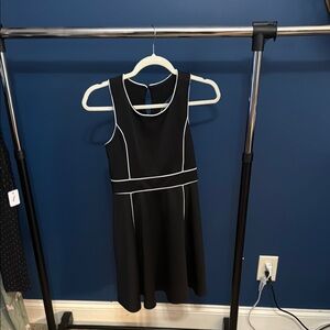 Black Dress with White Trim